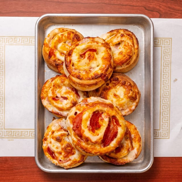 Pinwheels, Pepperoni, Spinach, or Buffalo.