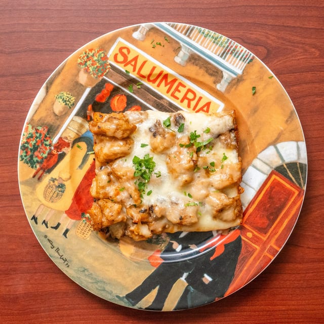 Chicken Marsala Pizza.