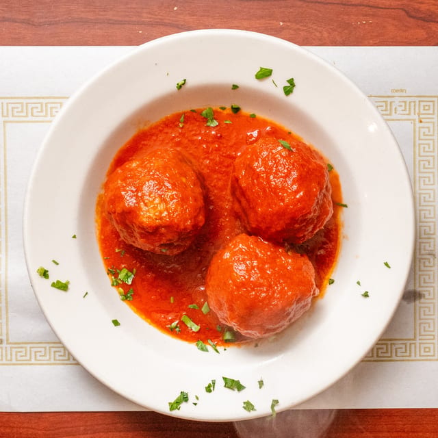 Homemade Meatballs or Sausage.