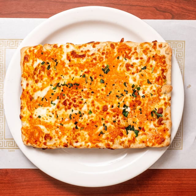 Our "Grandma Pizza" or Drunken Vodka Grandma Pizza.